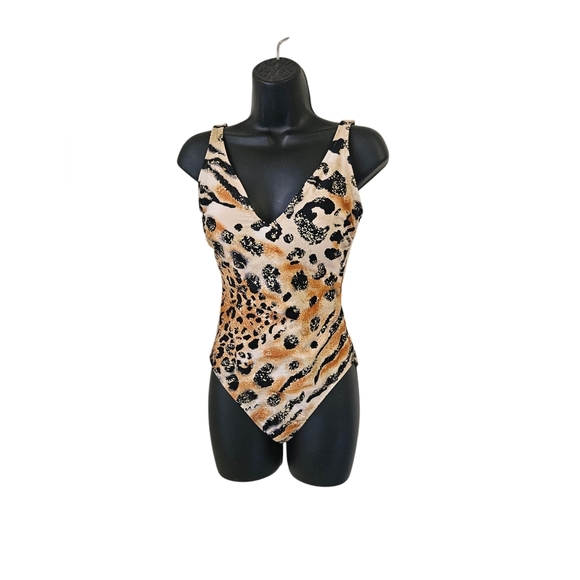 Gottex Essentials Safari V-Neck One Piece Swimsuit - Picture 2 of 12